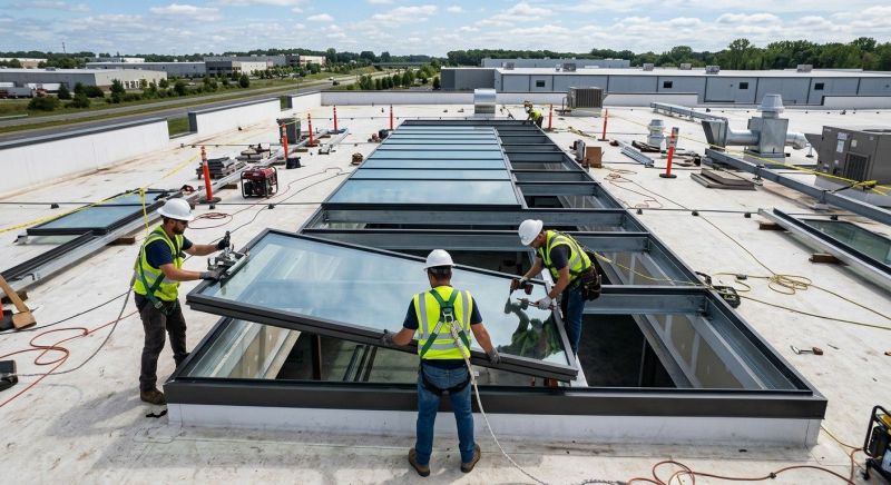 Commercial Skylight Renovation in Gig Harbor, WA