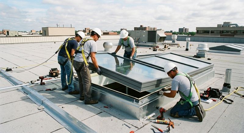 Commercial Skylight Renovation in Gig Harbor, WA