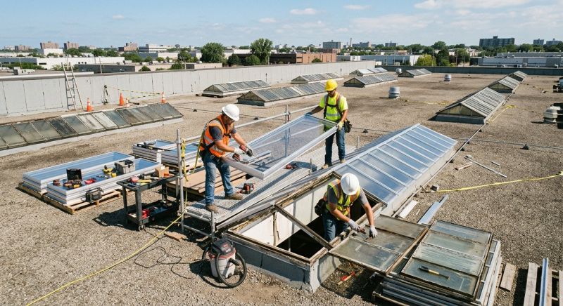 Commercial Skylight Renovation in Bellevue, WA